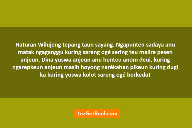 Detail Ucapan Ulang Tahun Bahasa Sunda Lemes Nomer 25