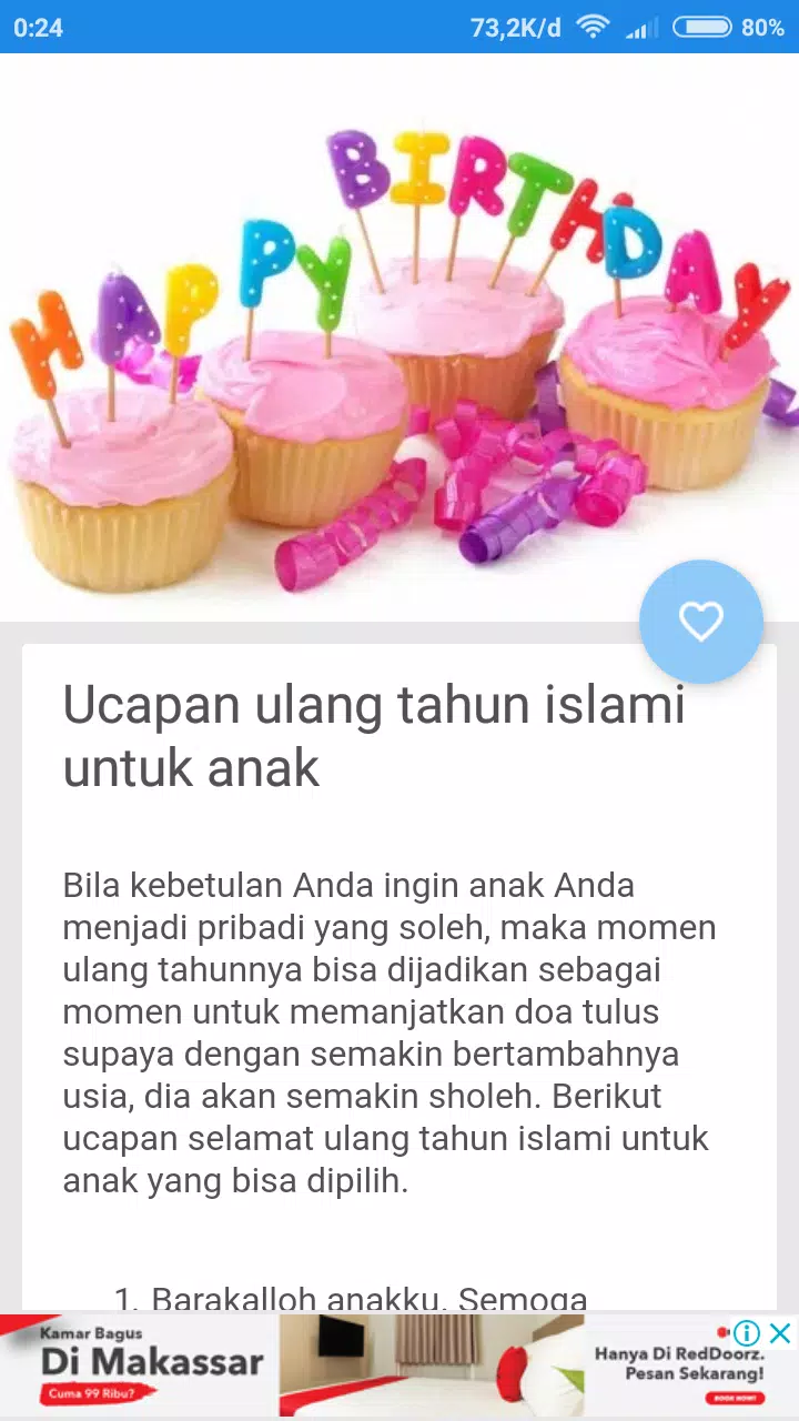 Detail Ucapan Ulang Tahun Untuk Anak 1 Tahun Nomer 14