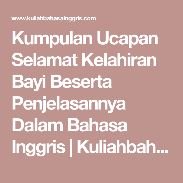 Detail Ucapan Untuk Bayi Baru Lahir Nomer 47