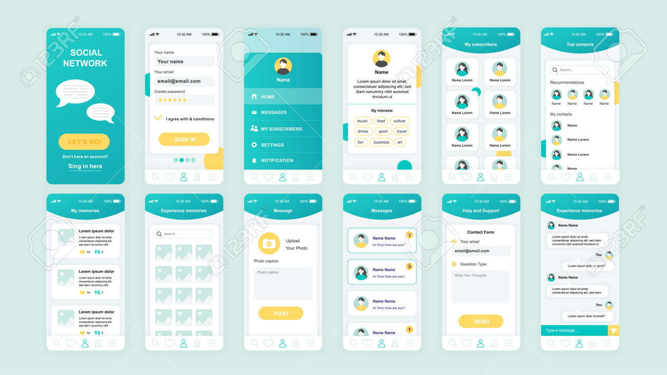 Detail Ui Ux Template Free Nomer 8