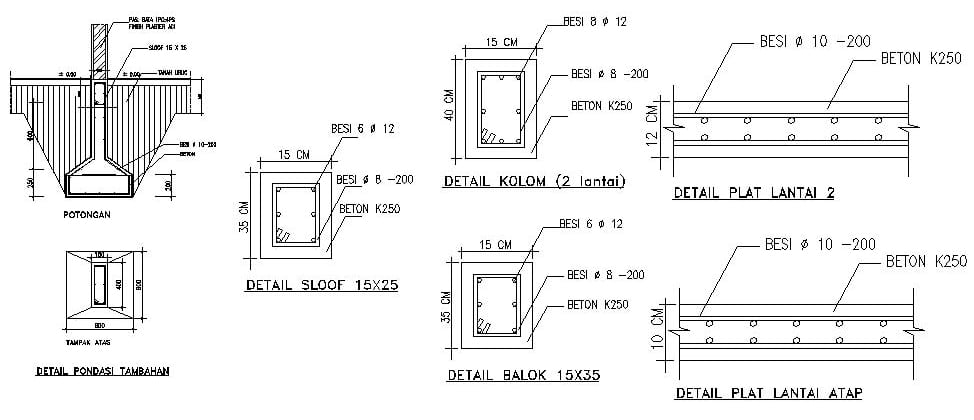 Detail Ukuran Balok Untuk Rumah 2 Lantai Nomer 4