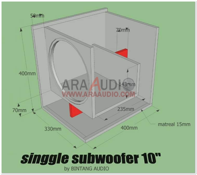 Detail Ukuran Box Subwoofer 10 Inch Untuk Rumah Nomer 2