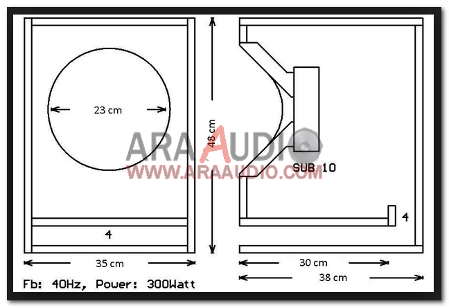 Detail Ukuran Box Subwoofer 10 Inch Untuk Rumah Nomer 3