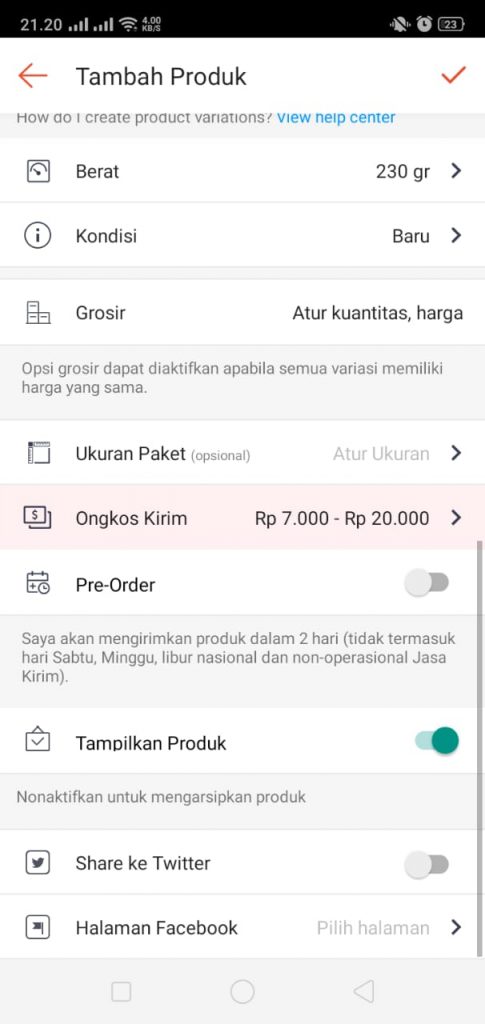 Detail Ukuran Foto Produk Shopee Nomer 13