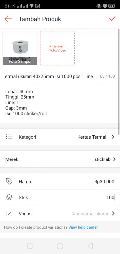 Detail Ukuran Foto Shopee Nomer 18