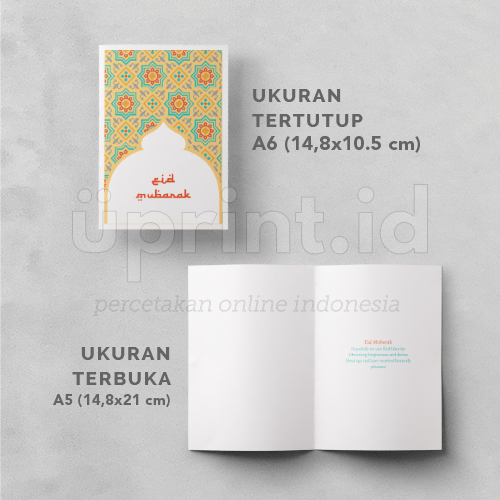 Detail Ukuran Kertas Kartu Ucapan Lebaran Nomer 3