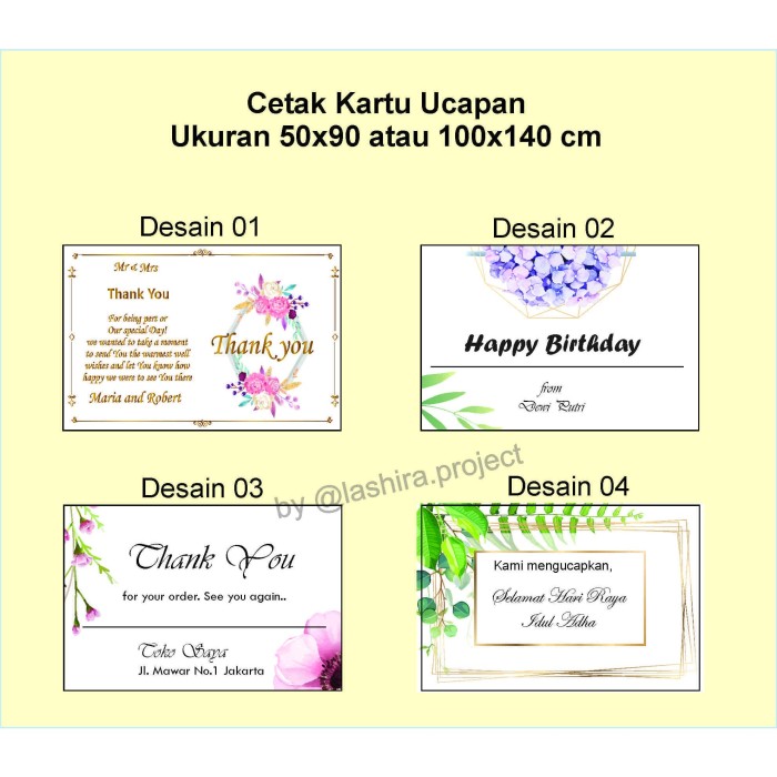 Detail Ukuran Kertas Kartu Ucapan Lebaran Nomer 5