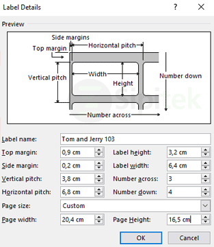 Detail Ukuran Label Tom And Jerry Untuk Undangan Nomer 44