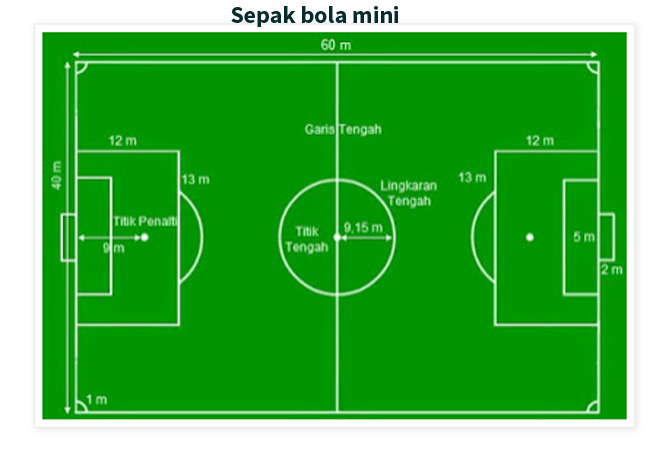 Detail Ukuran Lapangan Bola Mini Nomer 5