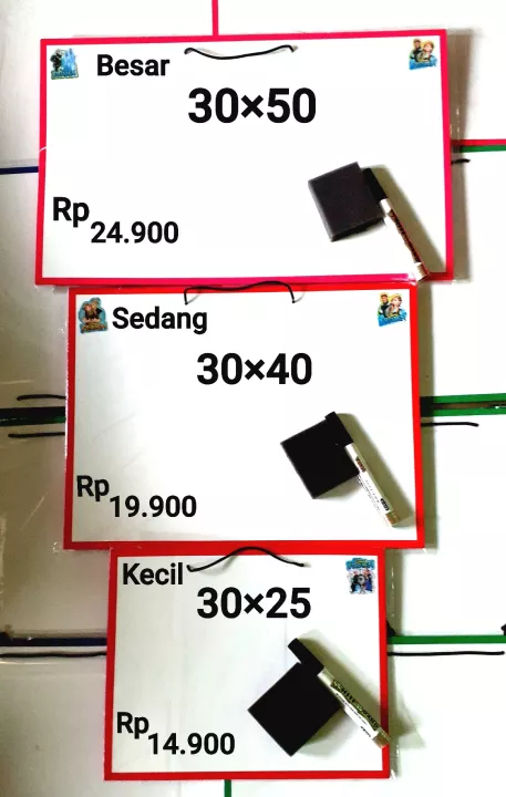 Detail Ukuran Papan Tulis Putih Nomer 23