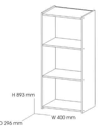 Detail Ukuran Rak Buku Nomer 11