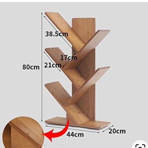 Detail Ukuran Rak Buku Kayu Nomer 2