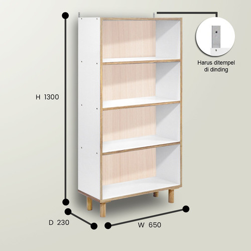 Detail Ukuran Rak Buku Minimalis Nomer 7