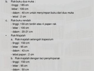 Detail Ukuran Rak Buku Perpustakaan Nomer 8