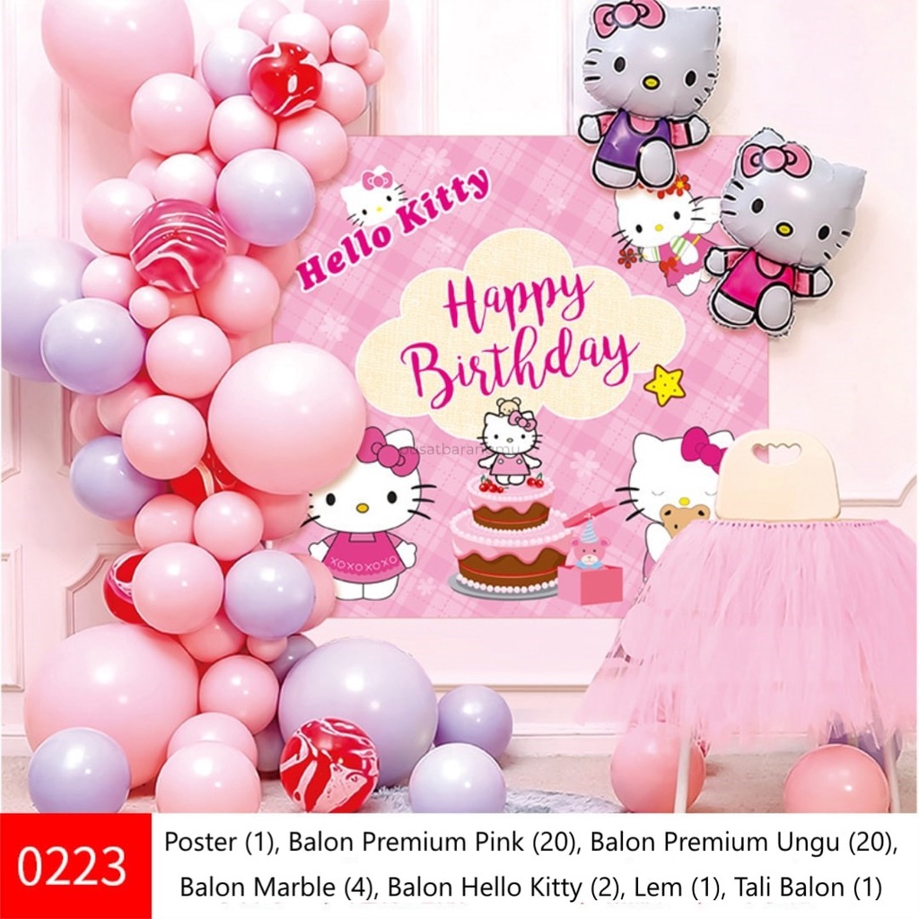 Detail Ulang Tahun Tema Hello Kitty Nomer 3