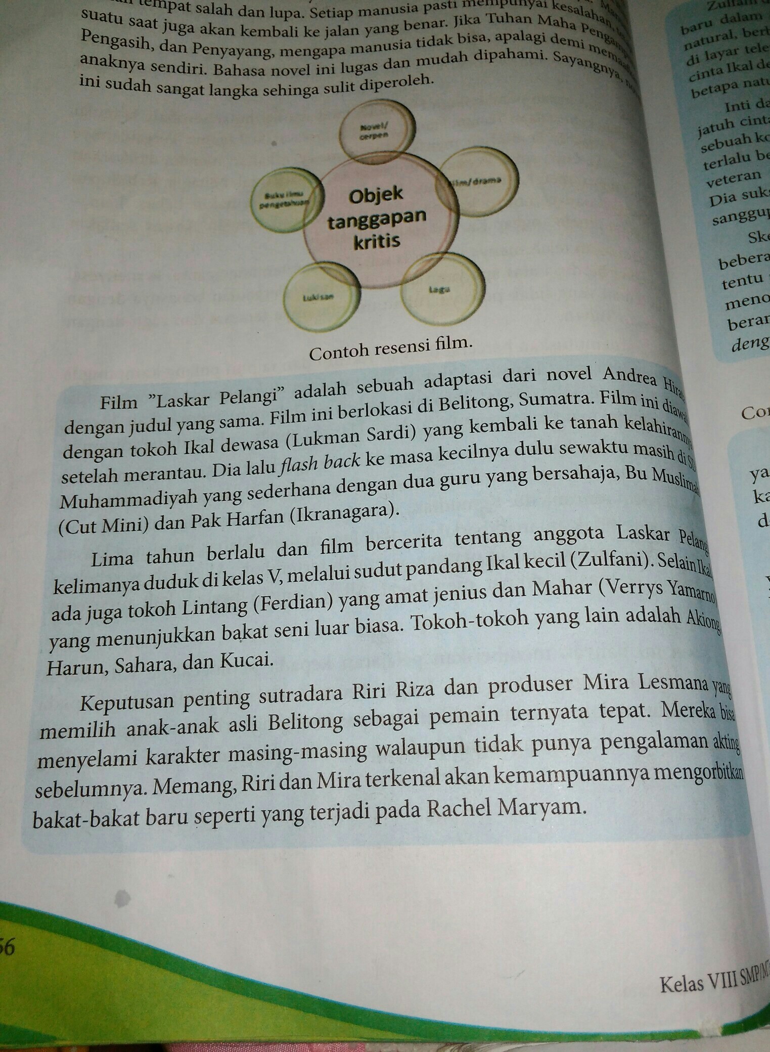 Detail Ulasan Buku Laskar Pelangi Nomer 19