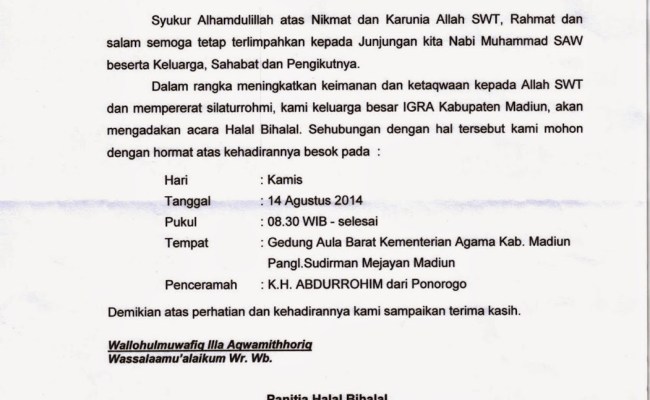 Detail Undangan Acara Halal Bihalal Nomer 10