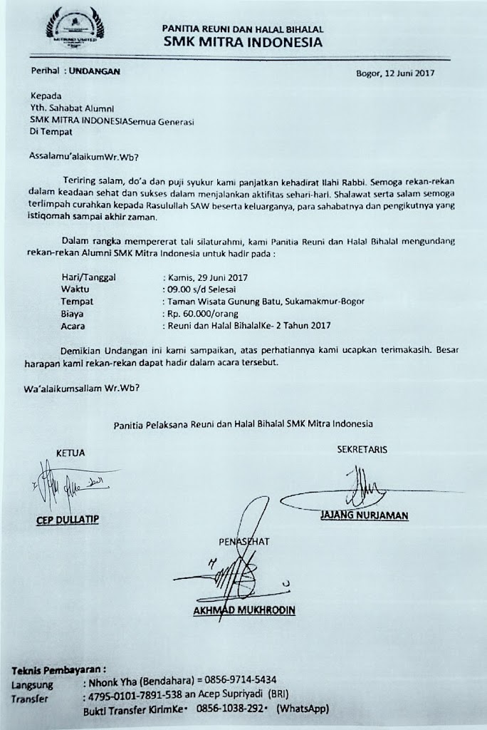 Detail Undangan Acara Halal Bihalal Nomer 23