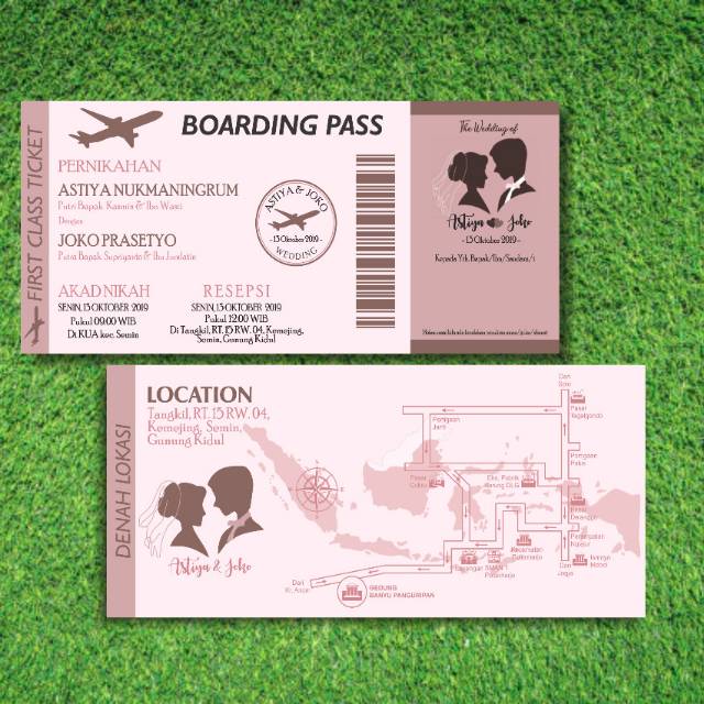 Detail Undangan Boarding Pass Nomer 30