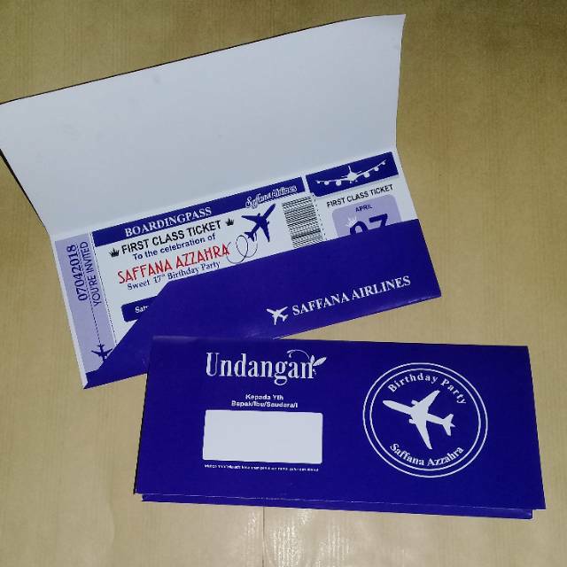 Detail Undangan Boarding Pass Nomer 37