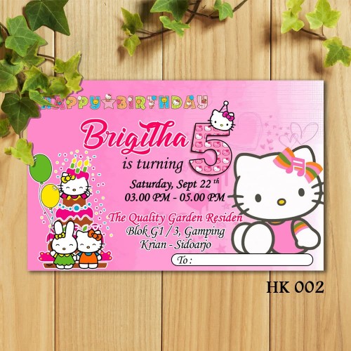 Detail Undangan Hello Kitty Nomer 16