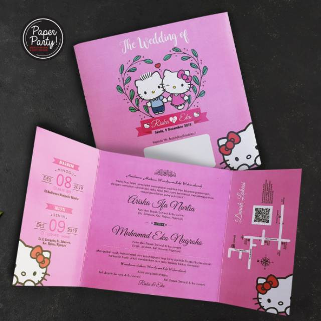 Detail Undangan Hello Kitty Nomer 4