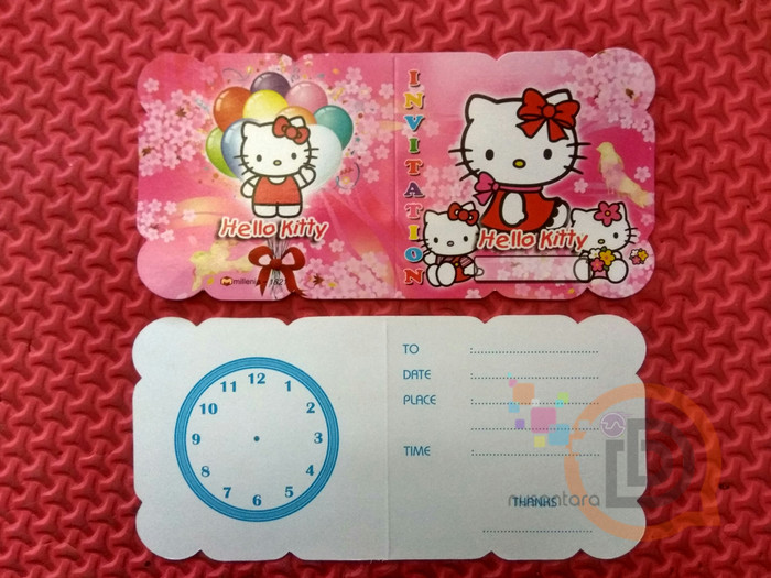 Detail Undangan Hello Kitty Nomer 35