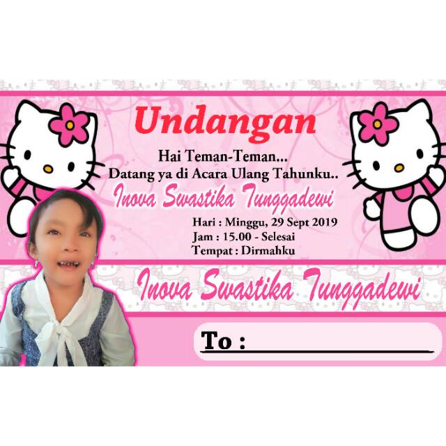 Detail Undangan Hello Kitty Nomer 38