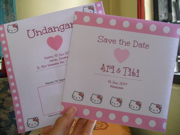 Detail Undangan Hello Kitty Nomer 42
