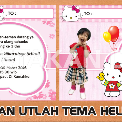 Detail Undangan Hello Kitty Nomer 48