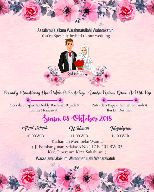 Detail Undangan Nikah Online Nomer 6