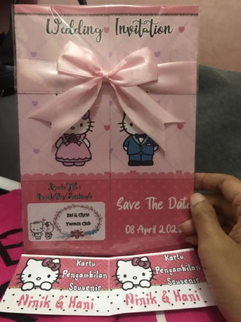 Detail Undangan Pernikahan Hello Kitty Nomer 14