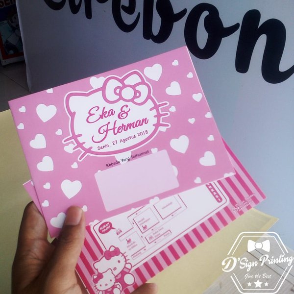 Detail Undangan Pernikahan Hello Kitty Nomer 16