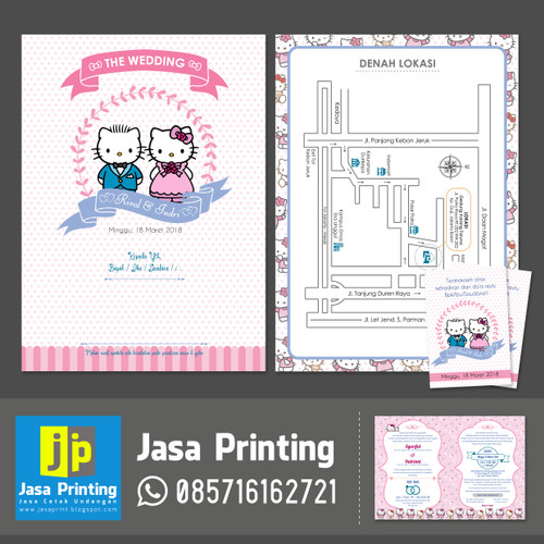 Detail Undangan Pernikahan Hello Kitty Nomer 27