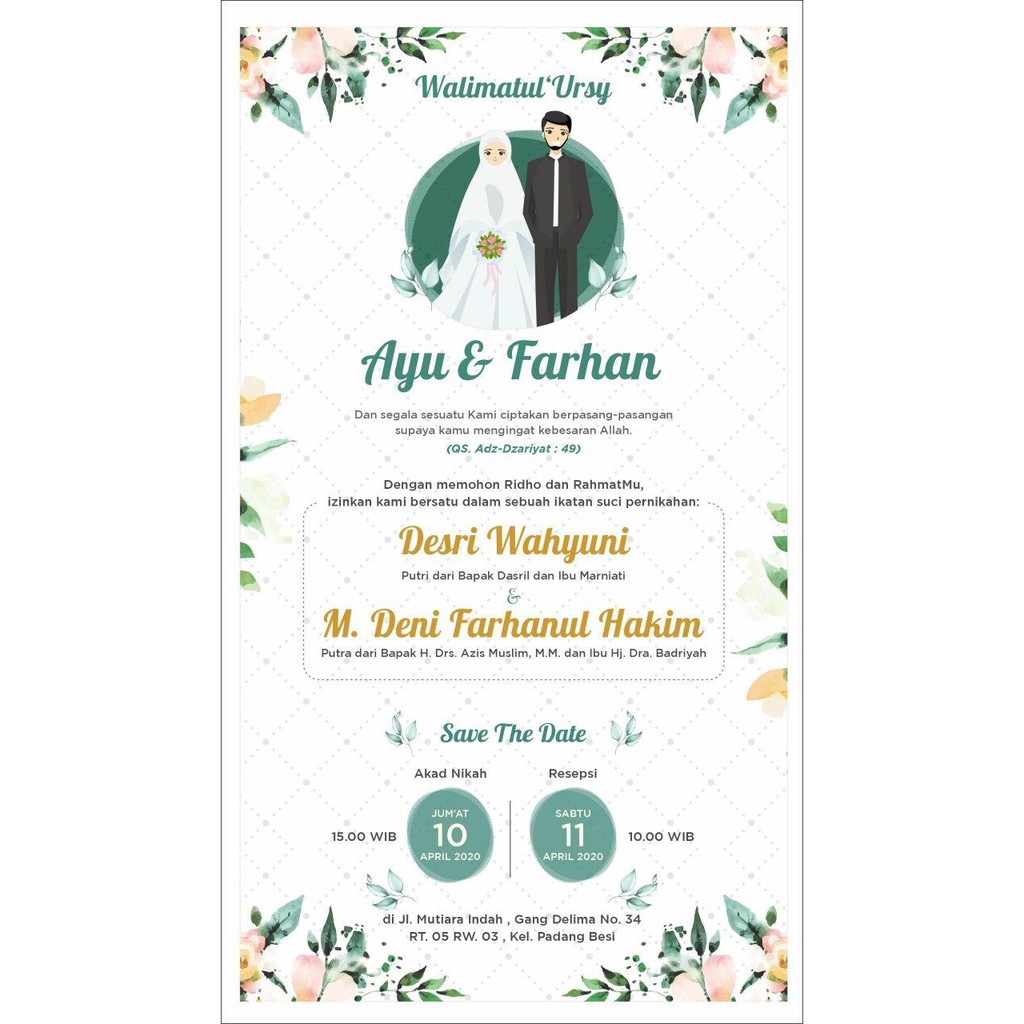 Detail Undangan Pernikahan Online Gratis Nomer 2