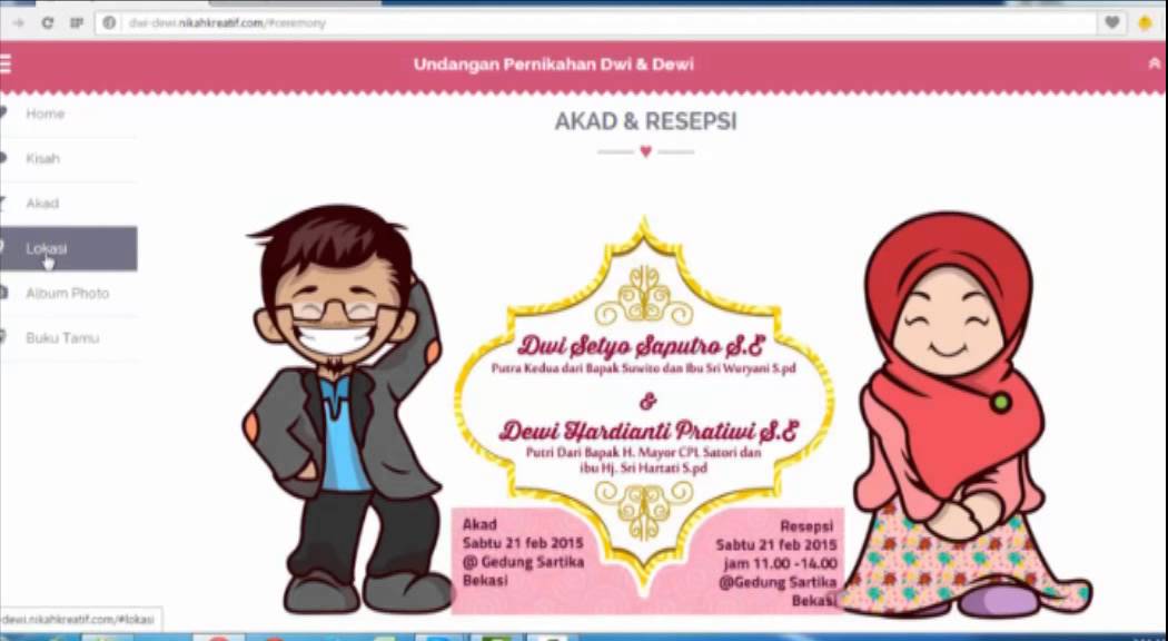 Detail Undangan Pernikahan Via Online Nomer 28