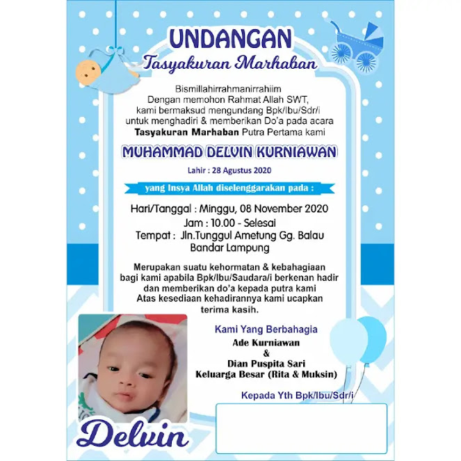 Undangan Selapanan Bayi Word - KibrisPDR