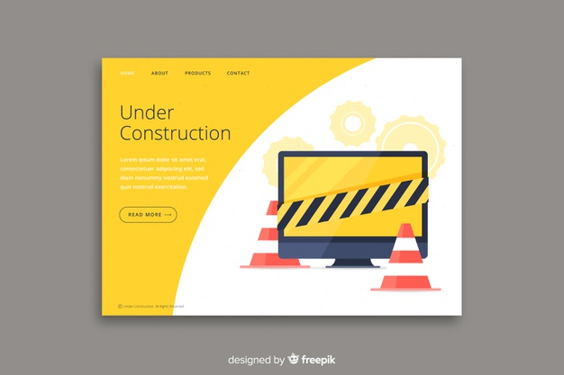 Detail Under Construction Web Page Template Free Download Nomer 16