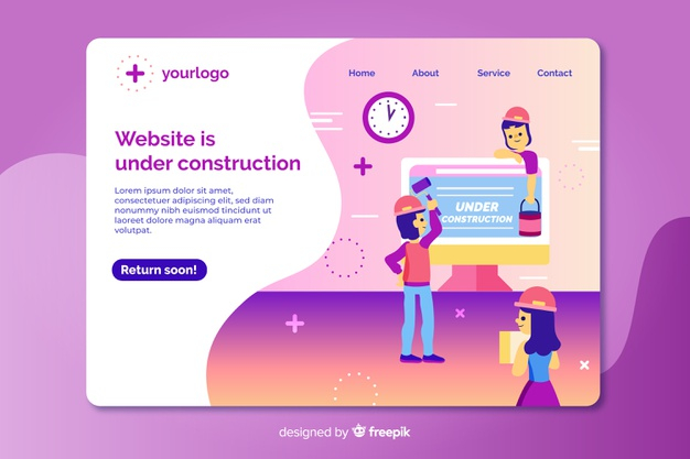 Detail Under Construction Web Page Template Free Download Nomer 33