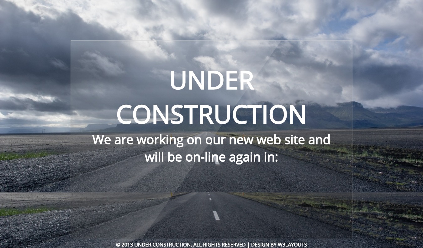 Detail Under Construction Web Page Template Free Download Nomer 40