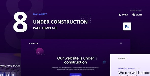 Detail Under Construction Web Page Template Free Download Nomer 48