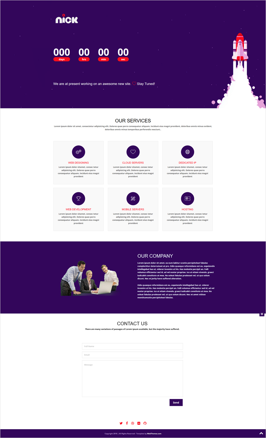 Detail Under Construction Web Page Template Free Download Nomer 52
