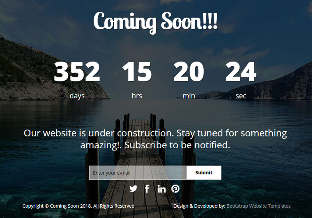 Detail Under Construction Web Page Template Free Download Nomer 54