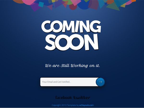 Detail Under Construction Web Page Template Free Download Nomer 8