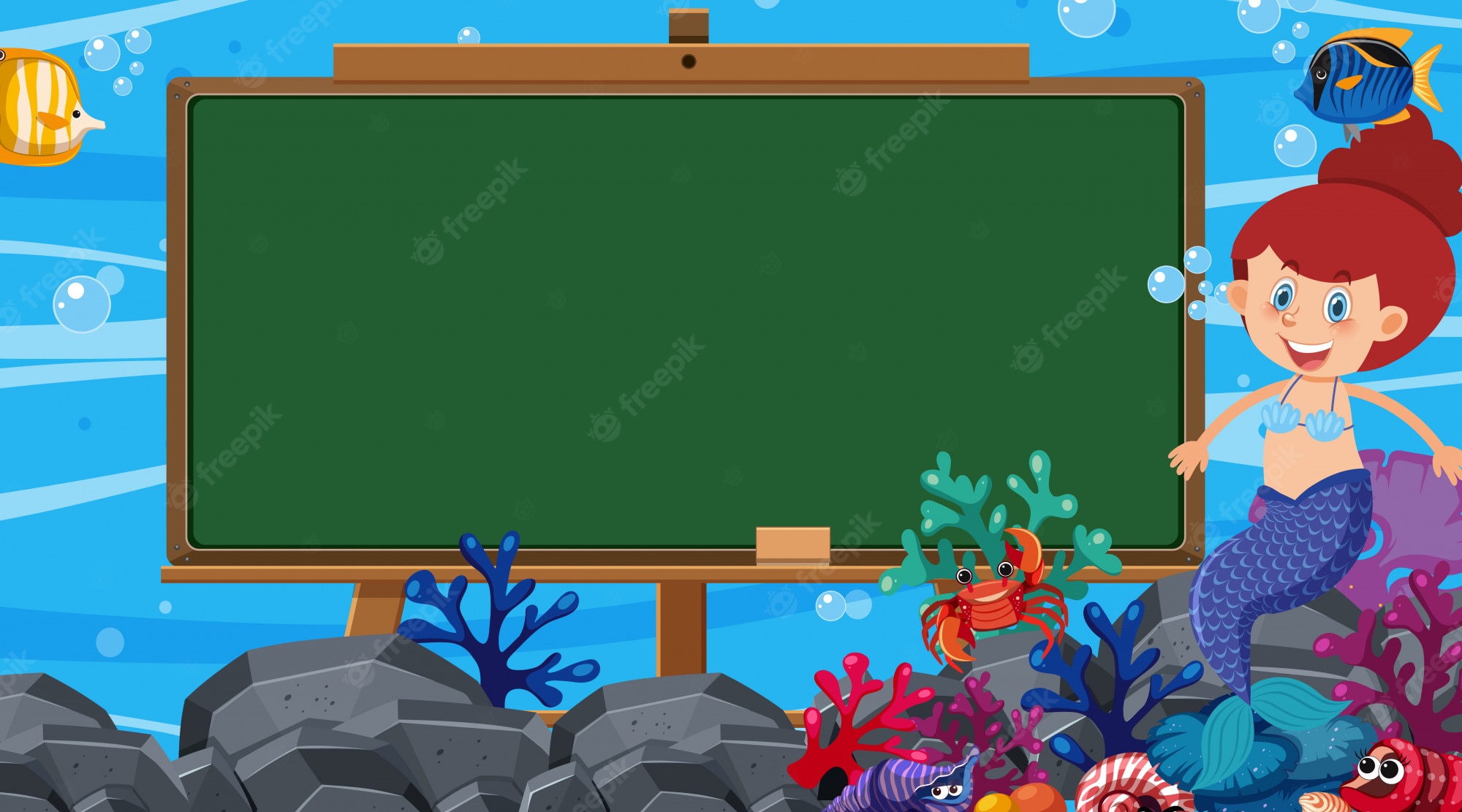 Detail Under The Sea Border Template Nomer 15
