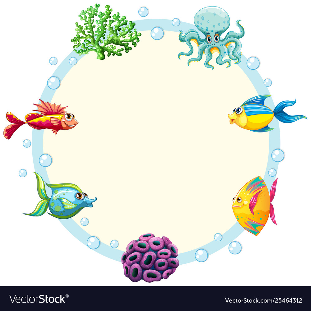 Detail Under The Sea Border Template Nomer 19