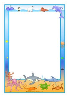 Detail Under The Sea Border Template Nomer 34