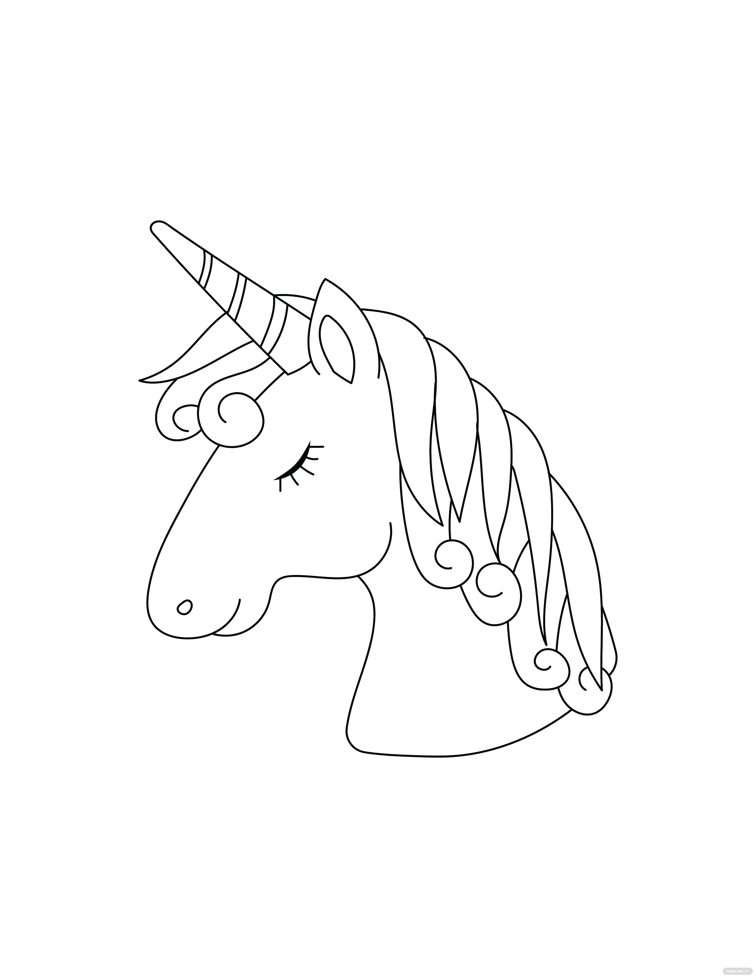 Detail Unicorn Template Png Nomer 17