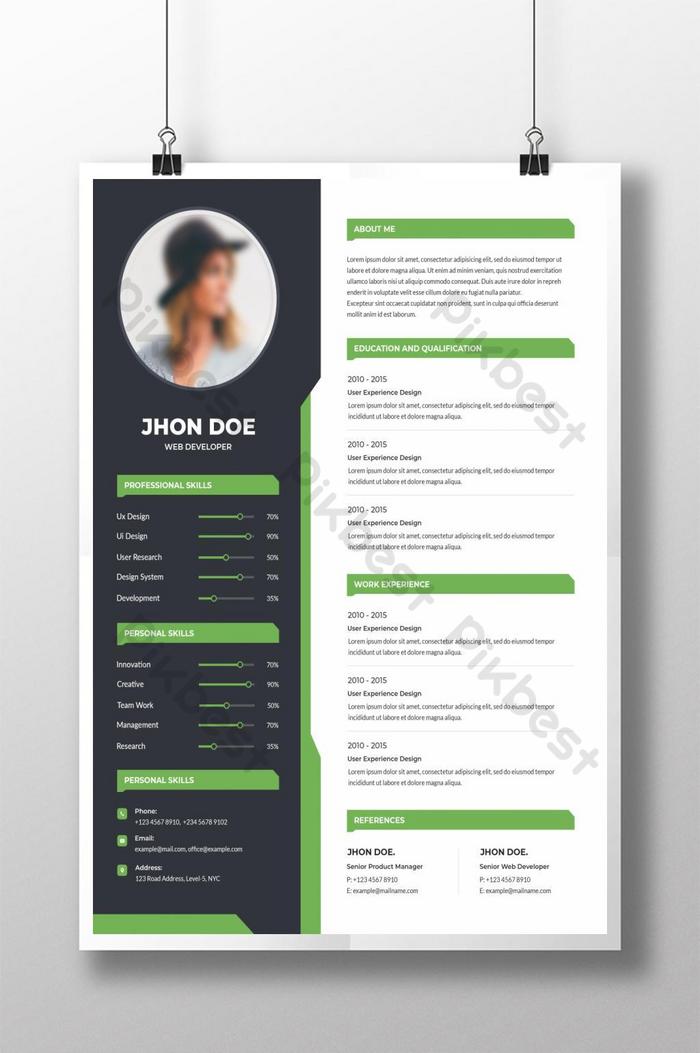 Detail Unique Curriculum Vitae Template Nomer 15