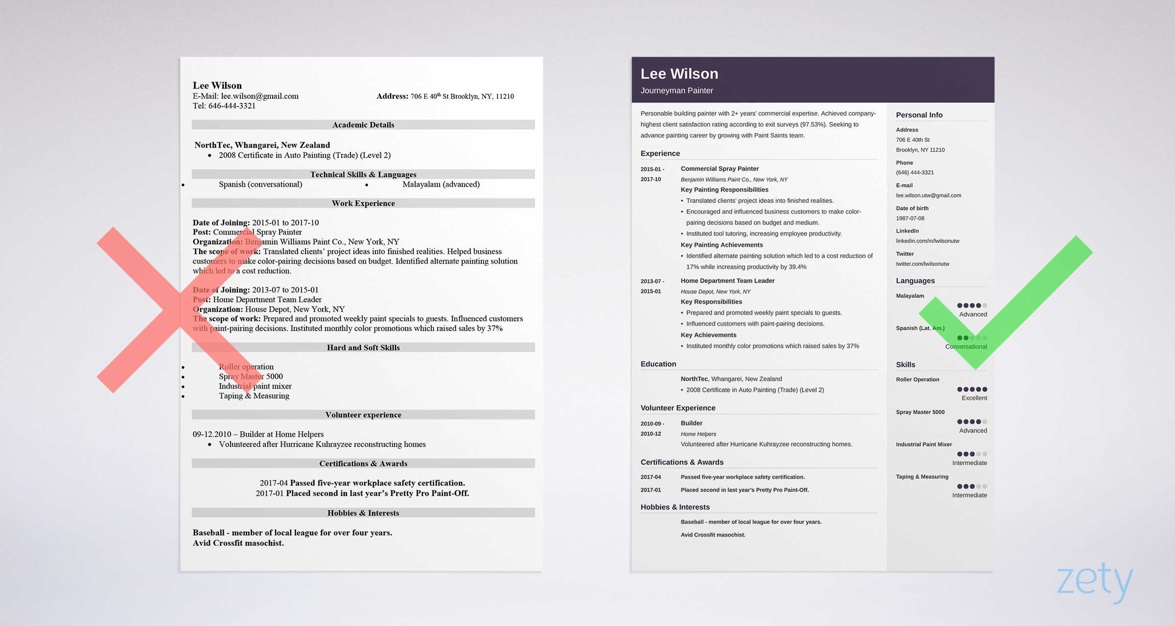 Detail Unique Curriculum Vitae Template Nomer 20